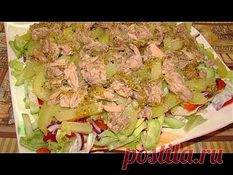 Салат с тунцом - кулинарный рецепт. Миллион Меню