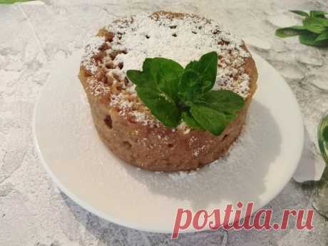 Яблочный кекс в кружке – вкусное блюдо за три минуты (включая выпечку) в микроволновке. | Мой вариант | Яндекс Дзен