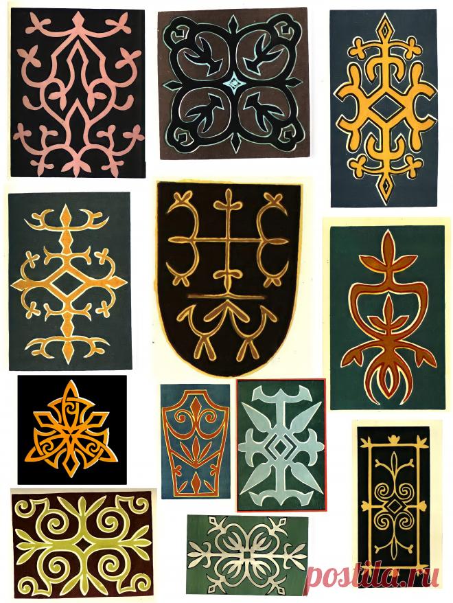 Черкесские Адыгские орнаменты circassian motifs тхыпхъэ