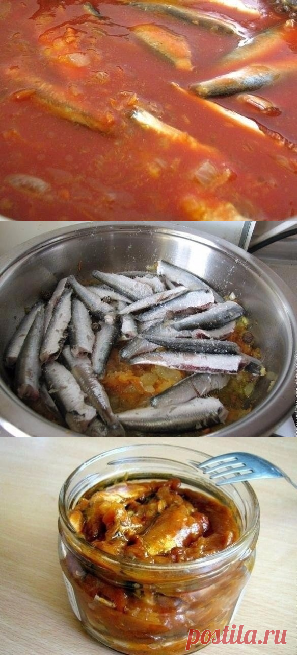 ДОМАШНЯЯ КИЛЬКА В ТОМАТЕ | Вкусные рецепты