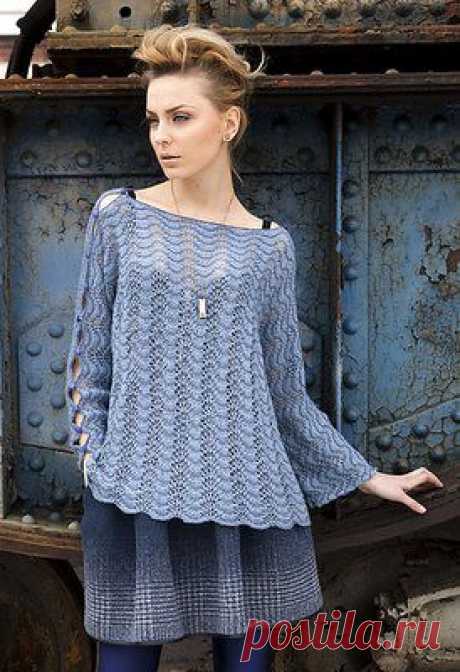 Aжурный пуловер из Vogue Knitting!.