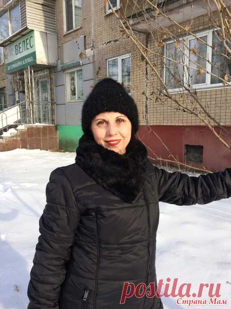 Простая шапка женская с пайетками - Вязание - Страна Мам