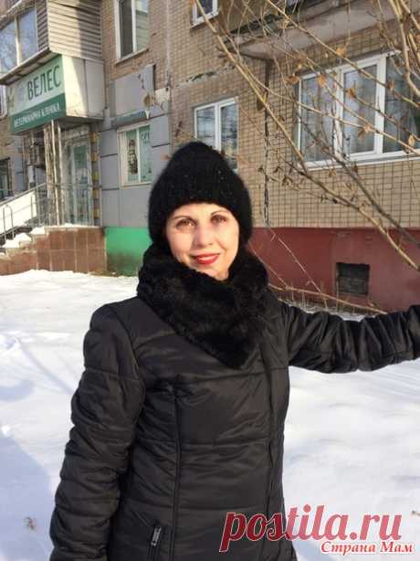 Простая шапка женская с пайетками - Вязание - Страна Мам