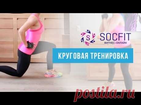 Круговая домашняя тренировка на сжигание жира - YouTube