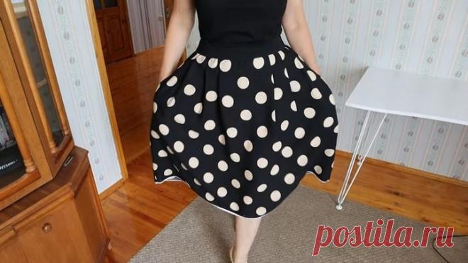 Сидит шикарно на любой фигуре и шьётся за час! Простой фасон юбки осилит даже начинающий - Калейдоскоп событий
