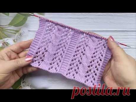 Lace Cable Knit Stitch | Ajour-Zopfmuster stricken | Punto Trecce Traforate| Point Torsades Ajourées