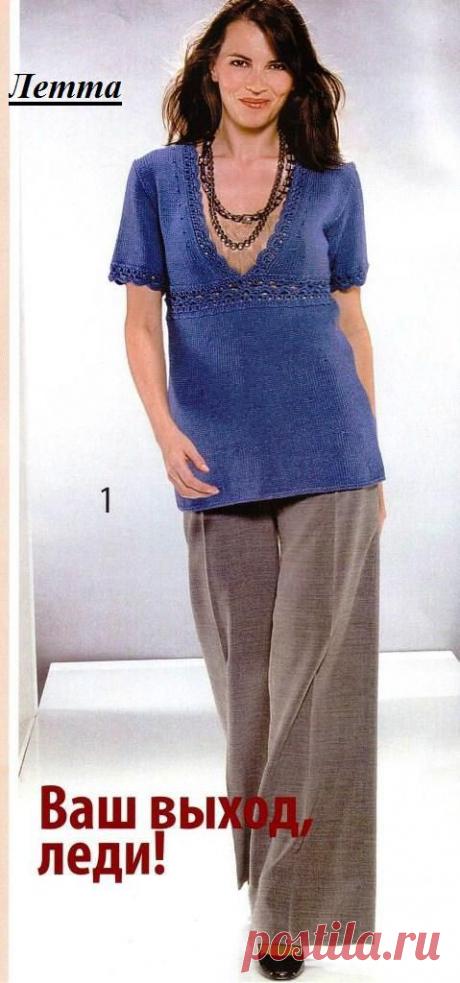 Туника спицами и крючком. / Обсуждение на LiveInternet - Российский Сервис Онлайн-Дневников