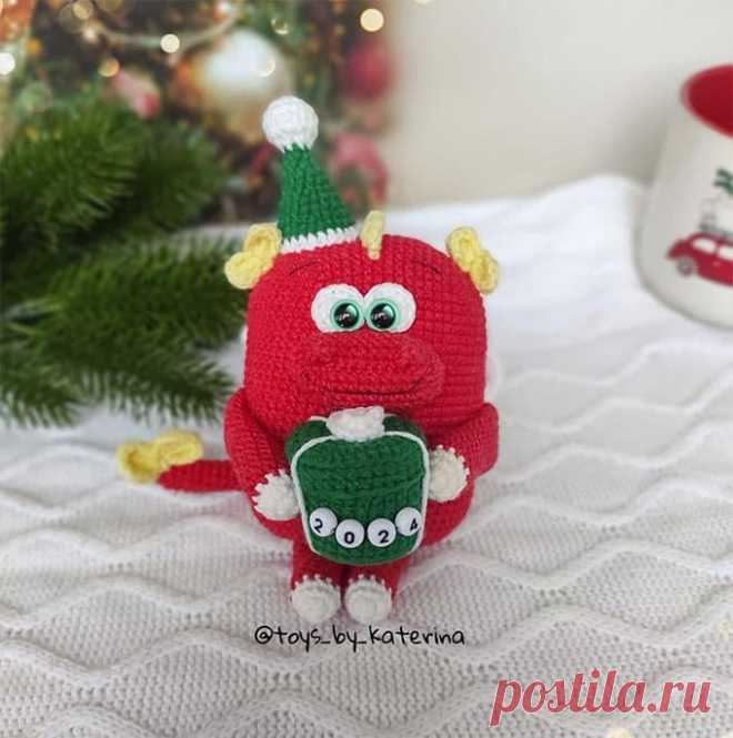 Дракончик Перчик крючком. Амигуруми схемы и описания. Автор: Екатерина Важенина | IRINELY.ART