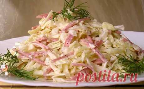 Салаты из свежей капусты — 17 вкусных салатов