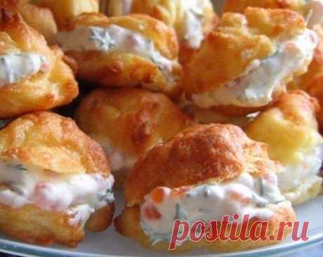 Профитроли сырные — обалденная закуска!