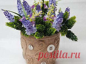 Мастер-класс: преображение кашпо - Ярмарка Мастеров - ручная работа, handmade