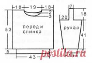 Однотонный свитер со жгутами и узором со снятыми петлями  | Вязание спицами и крючком &#8211; Азбука вязания