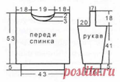 Однотонный свитер со жгутами и узором со снятыми петлями  | Вязание спицами и крючком &amp;#8211; Азбука вязания