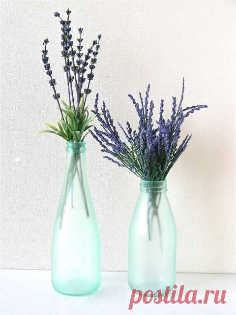 Бутылка "из морского стекла" - Ярмарка Мастеров - ручная работа, handmade