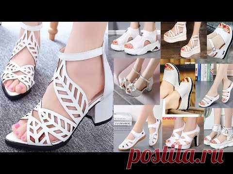 WHITE SANDALS/ SHOES FOR WOMEN LATEST FASHION 2021 COLLECTION|WHITE FOOTWEAR DESIGN WITH PRICE