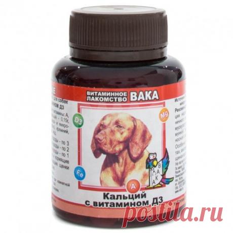 Интернет-магазин IRMAG.RU — Витамины для собак Вака Кальций с витамином ДЗ (80 шт.)