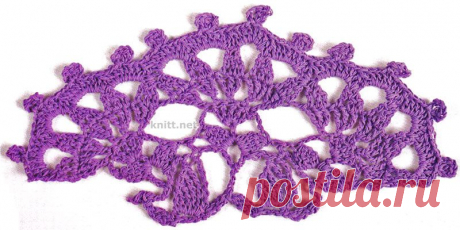 Кайма крючком из цветов | knitt.net | Все о вязании