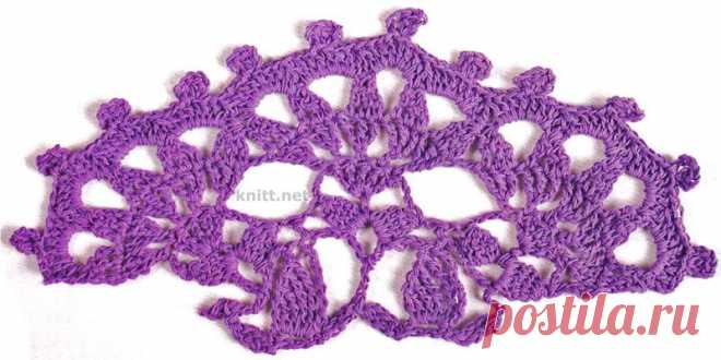 Кайма крючком из цветов | knitt.net | Все о вязании