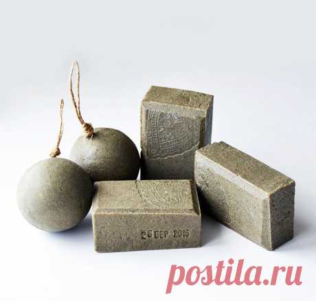 Мыло &quot;Полынь, шалфей, иссоп&quot; с солью и глинами