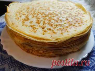 Блины как в блинных СССР, по рецепту из журнала Работница 🥞🚩 | Будет вкусно! | Дзен