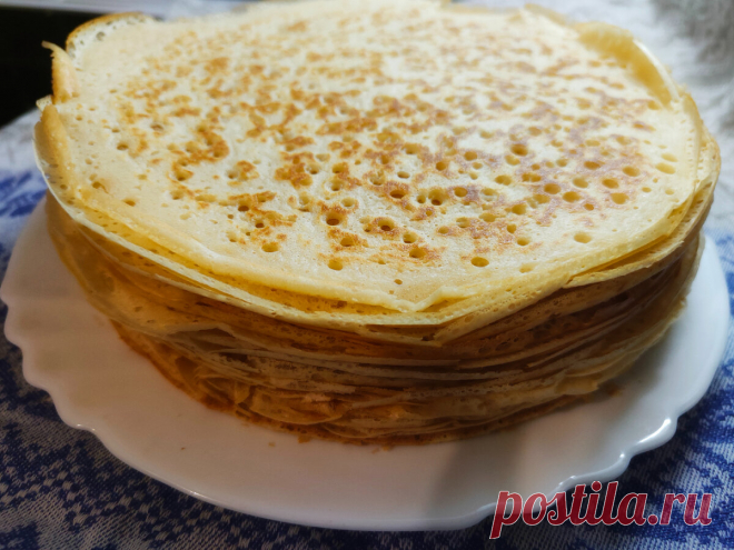 Блины как в блинных СССР, по рецепту из журнала Работница 🥞🚩 | Будет вкусно! | Дзен