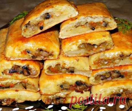 Картофельные рулетики с грибами
