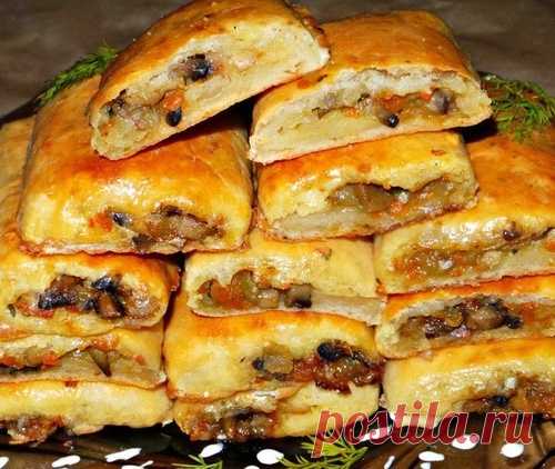 Картофельные рулетики с грибами
