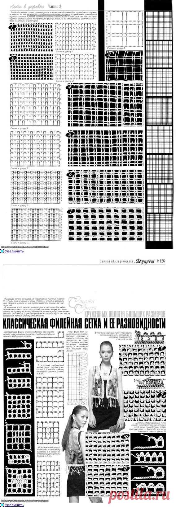 РАЗНОВИДНОСТИ ФИЛЕЙНОЙ СЕТКИ.