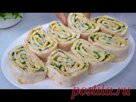 Беру дешевую икру и лаваш! Шикарная закуска на праздничный стол! Вкусно и просто