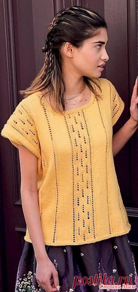 Летняя кофточка «Рапсодия» Простая летняя туника для тех, кто хочет быстро обновить свой гардероб до наступления осени.  Размеры:  6-8 (10-12, 14-16, 18-20, 22-24, 26-28)