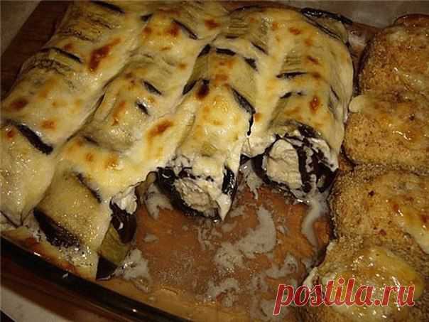 Рулетики из баклажан и куриного филе. | Вкуснолог...