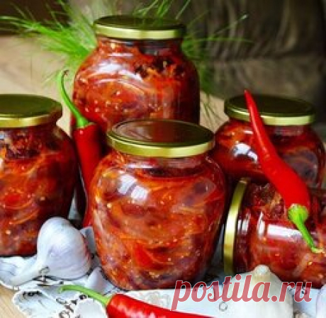 Простой салат с фасолью на зиму