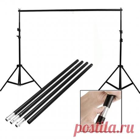 2.8M/9.2FT Adjustable Background Crossbar Kit Support Stand Photography Stable - US$29.99