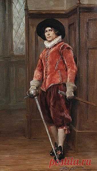 Alex de Andreis (British, 1880-1929) The cavalier - Salvabrani