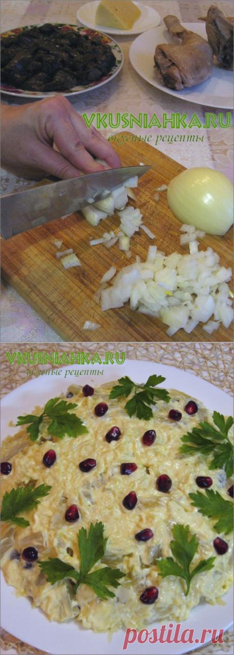 салат курица грибы ананас сыр, рецепт салат курица ананас сыр