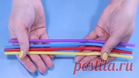 Свисток и дудочка из коктейльных трубочек - дети в восторге от этих поделок | Легко и Просто | Яндекс Дзен