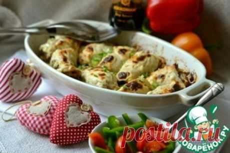 Запеченная фаршированная куриная грудка - кулинарный рецепт