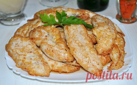 Быстрый ужин из жареных куриных грудок