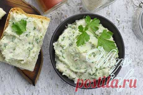 Паштет из сала с чесноком и зеленью