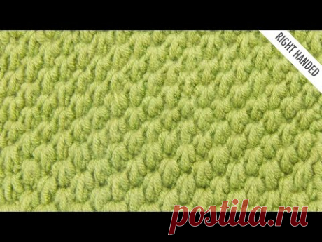 The Tunisian Ocean Stitch:: Tunisian Crochet Stitch #12 :: Right Handed