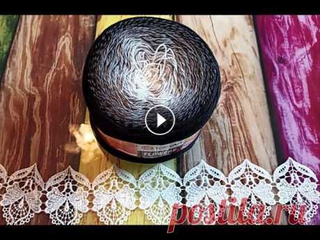 Летний джемпер &quot;Дымчатый топаз&quot; с ажурной кокеткой из YarnArt Flowers, 1 часть МК Джемпер вяжется на размер 50-52 спицы № 3 Схема узора: Ссылка на 2 часть МК:...