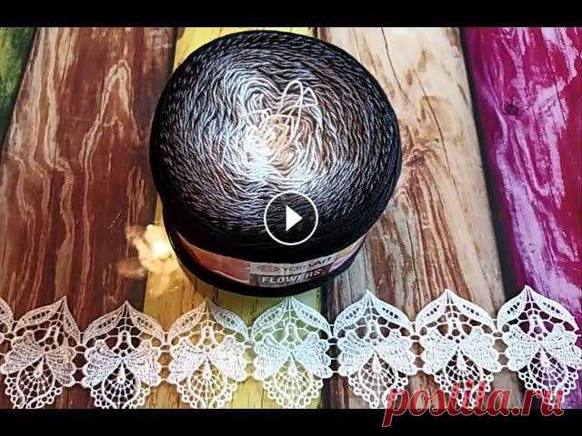 Летний джемпер "Дымчатый топаз" с ажурной кокеткой из YarnArt Flowers, 1 часть МК Джемпер вяжется на размер 50-52 спицы № 3 Схема узора: Ссылка на 2 часть МК:...