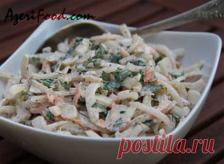 Луковый салат – AzeriFood.Com