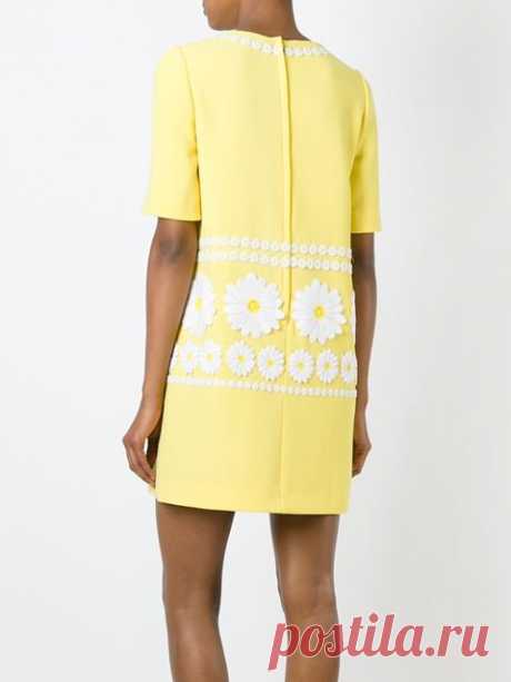 Dolce &amp; Gabbana Daisy аппликация сдвиг платье - Донн Concept Store - Farfetch.com