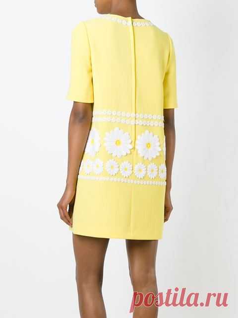 Dolce & Gabbana Daisy аппликация сдвиг платье - Донн Concept Store - Farfetch.com