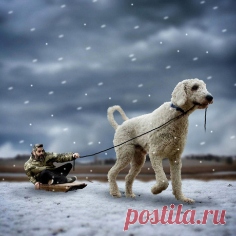 Популярное в Сети: мой гигантский друг-пёс