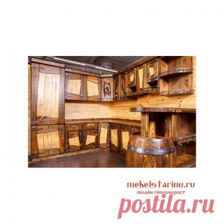 Кухня под старину из массива дерева "Сбыслава"