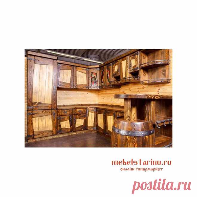 Кухня под старину из массива дерева 