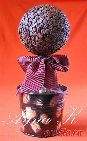 Кофейное дерево своими руками (топиарий). Мастер-класс - Топиарий