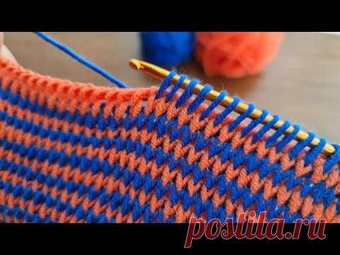 Very Very Easy Super Tunisian Knitting Pattern Çok Çok Kolay Süper Tunus İşi Örgü Modeli